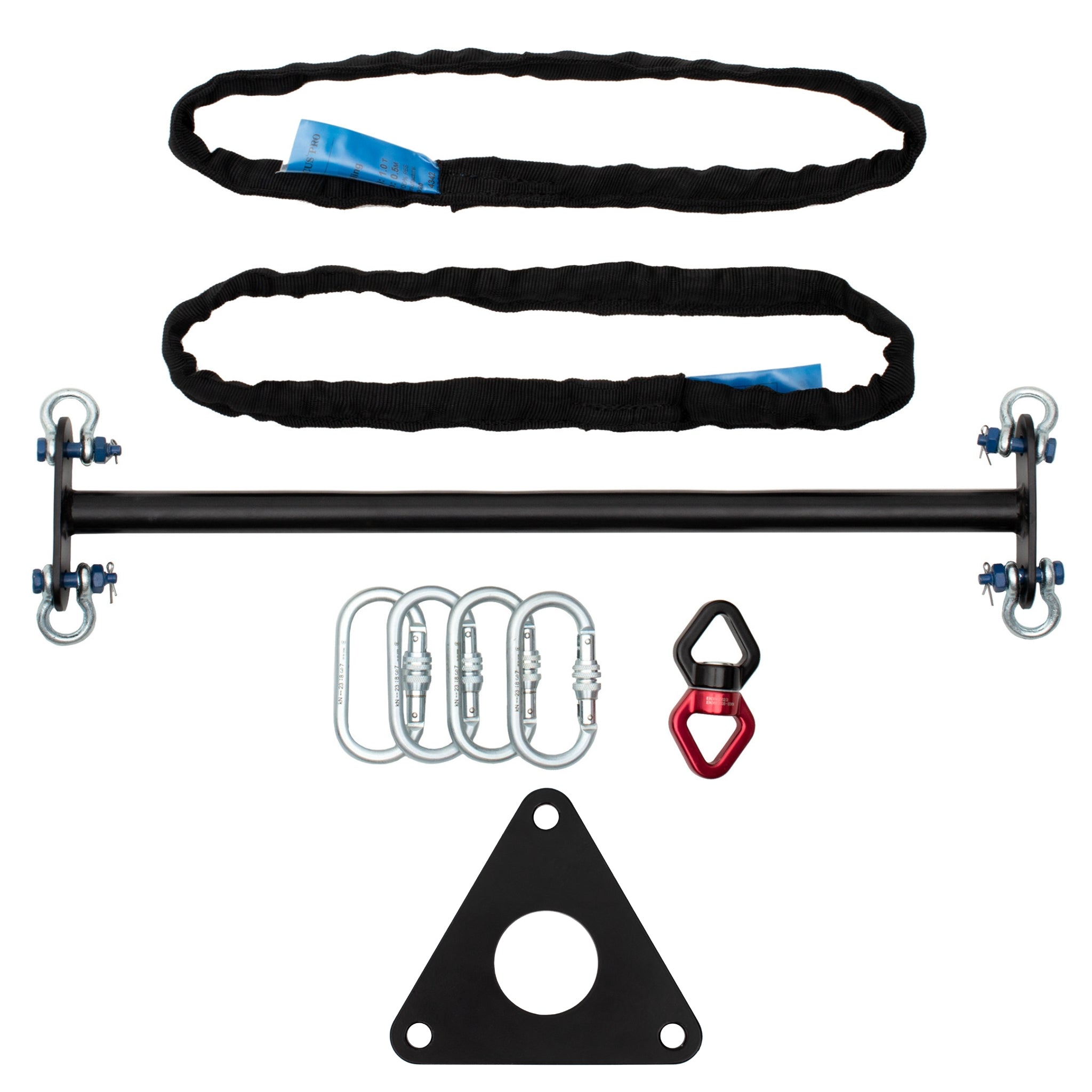 Aerial trapeze rigging set